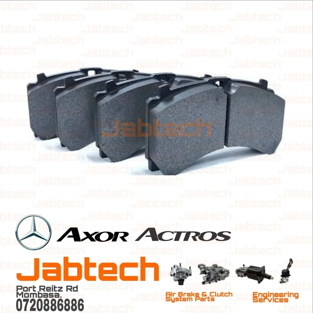 Brake Pads Rear Axor Actros MP3 MP4